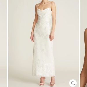 THEIA Saylor Sequin Cowl Dress size 4